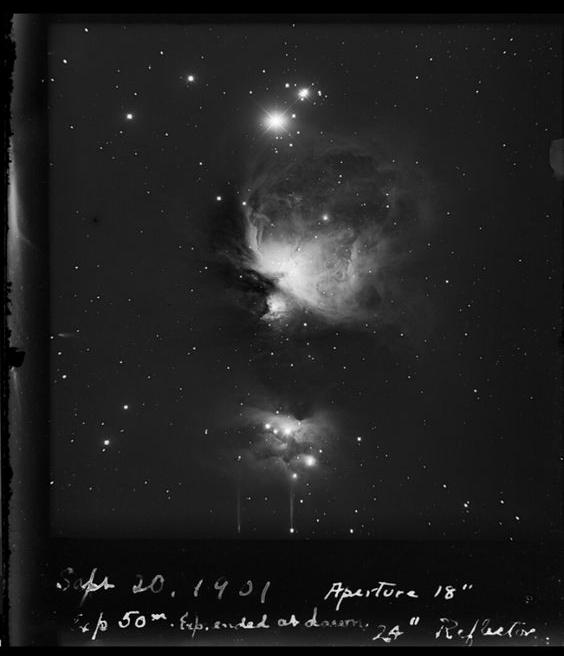1901: Mlhovina v Orionu, George Ritchey