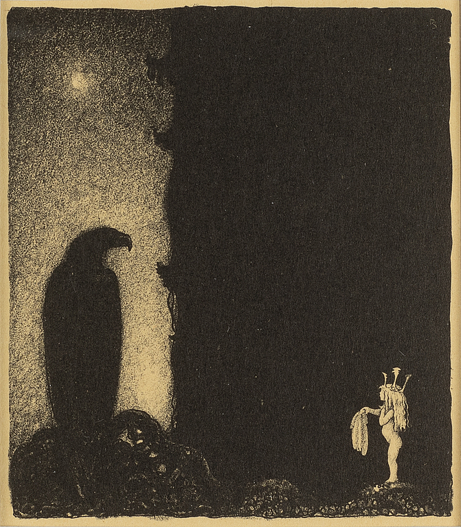 John Bauer, lithograph, from 